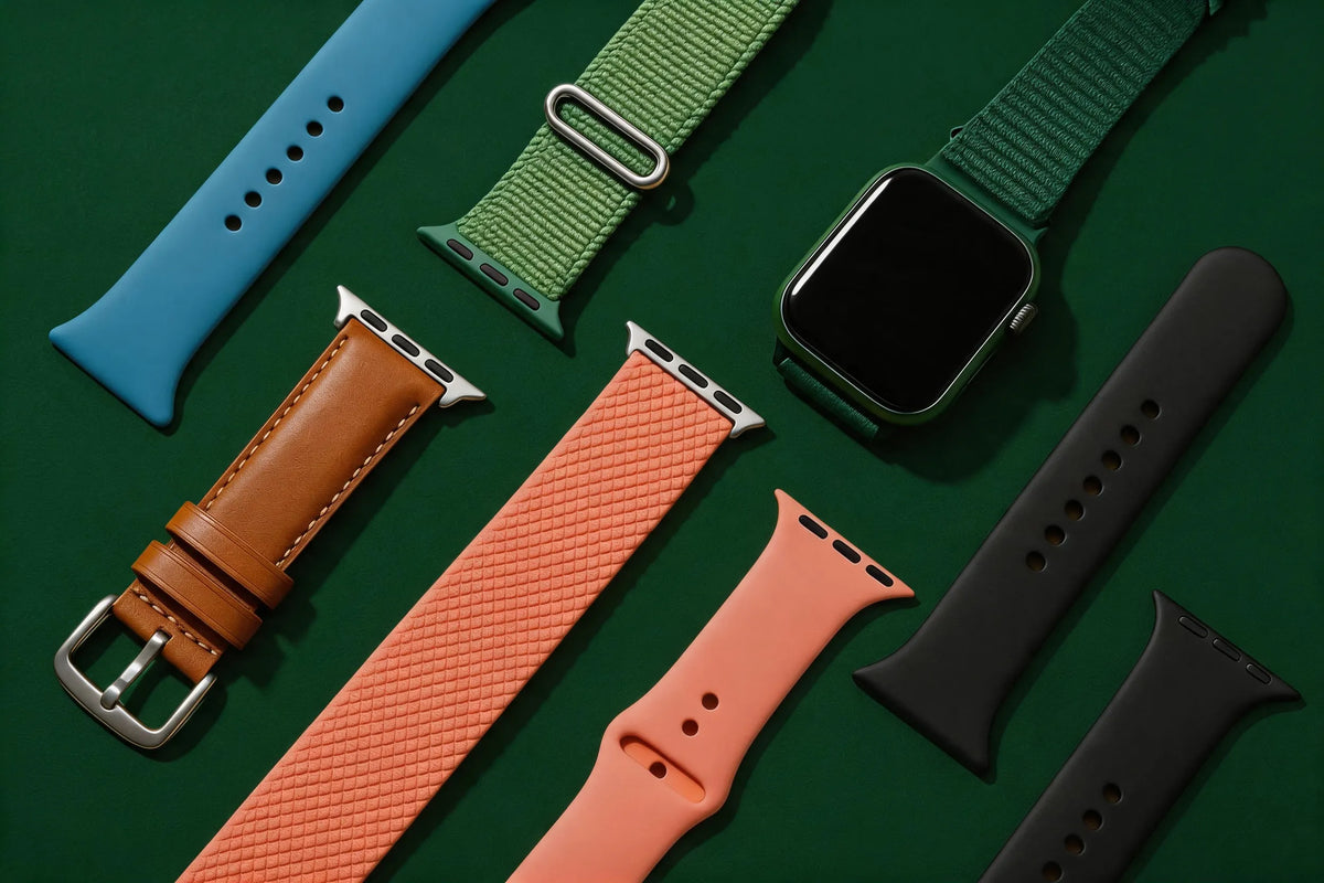 different apple watch band material