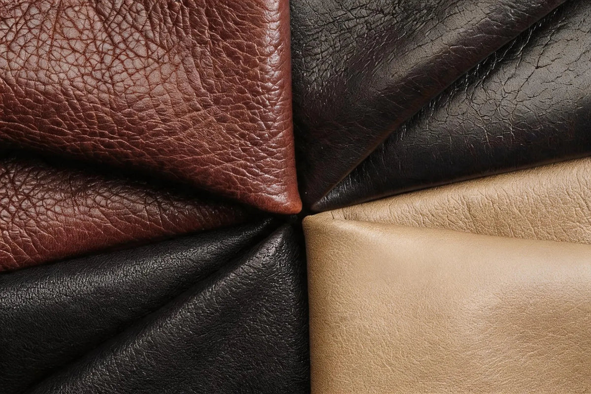different levels of the leather