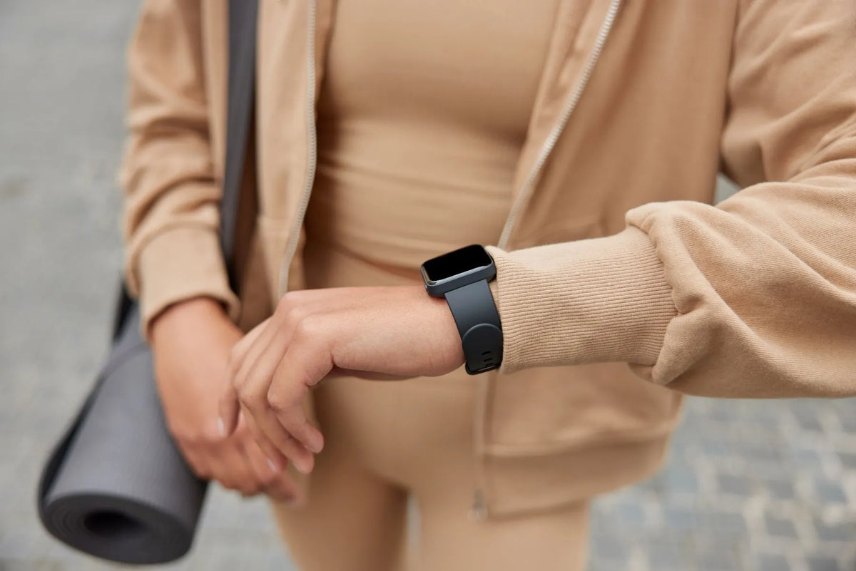 women wears an Apple Watch